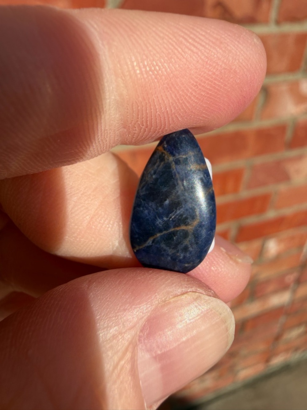 Blue Teardrop Sodalite Pendant Stone - Unbranded #1